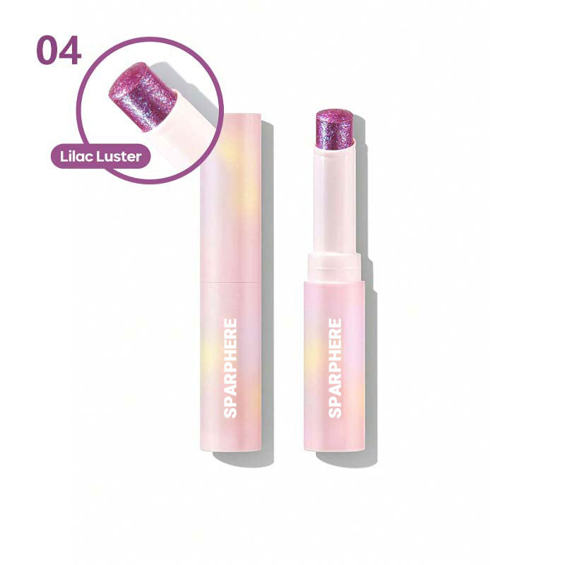 Sparphere Crystal Jelly Glaze Stick Eye Shadow Stick Eyeliner Brightener Pencil Crayon with Brush Easy to Blend Long Lasting Shimmer Eyeshadow-Champagne Gleam