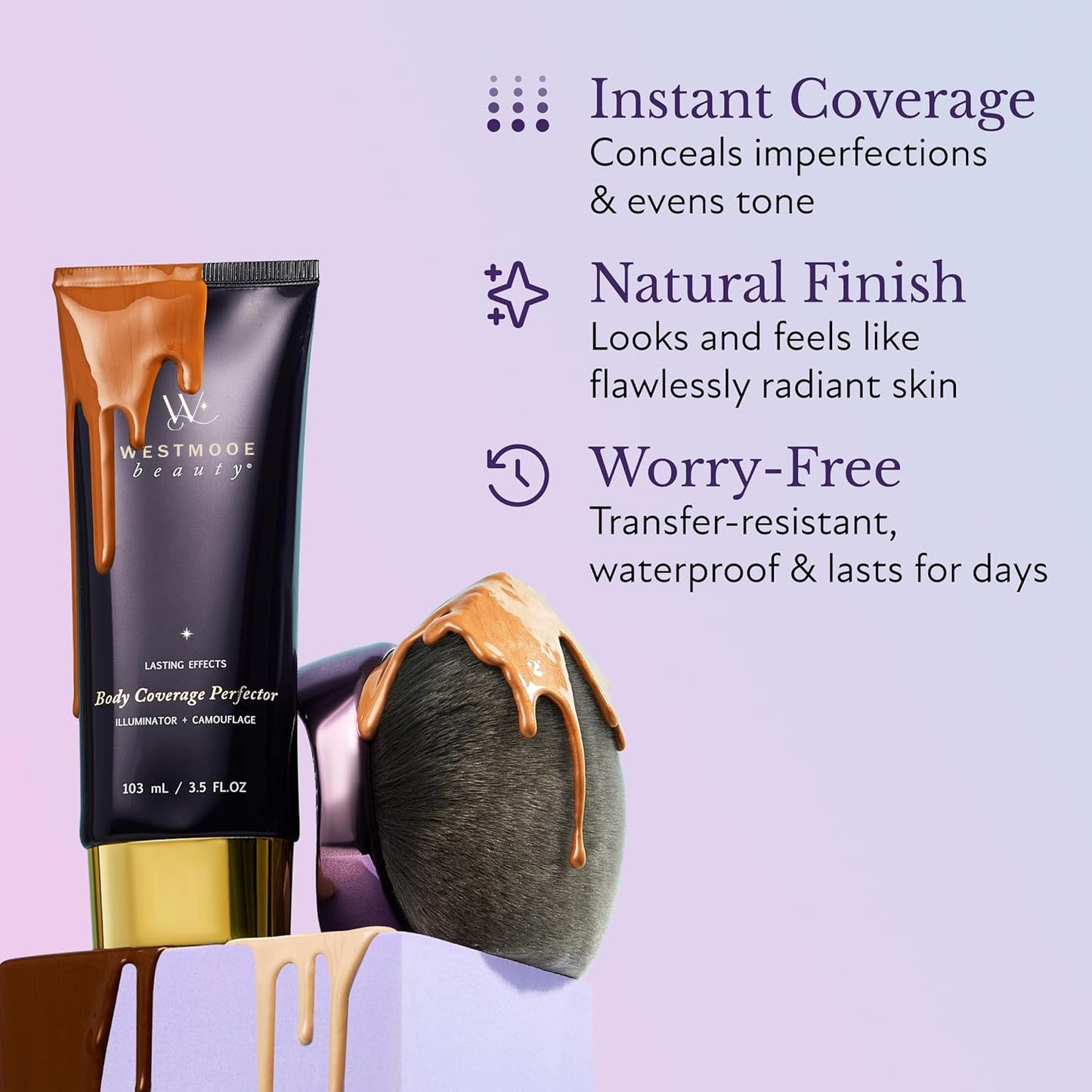 Final 3 Hours 70% OFF : Beauty Body Coverage Perfector with Brush