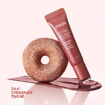 LOVILDS Glaze Craze Tinted Lip Serum, Hydrating & Moisturizing Lip Tint, Korean Lip Care, Infused with Polypeptide