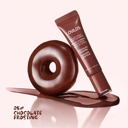 LOVILDS Glaze Craze Tinted Lip Serum, Hydrating & Moisturizing Lip Tint, Korean Lip Care, Infused with Polypeptide