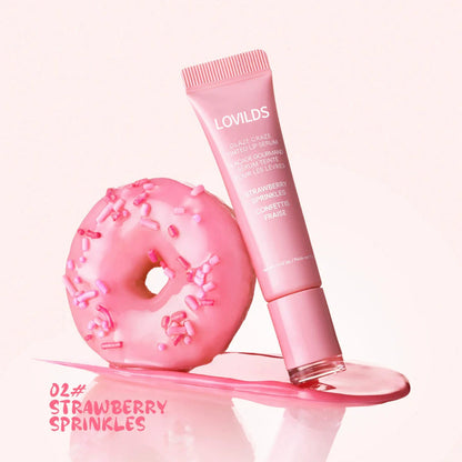 LOVILDS Glaze Craze Tinted Lip Serum, Hydrating & Moisturizing Lip Tint, Korean Lip Care, Infused with Polypeptide