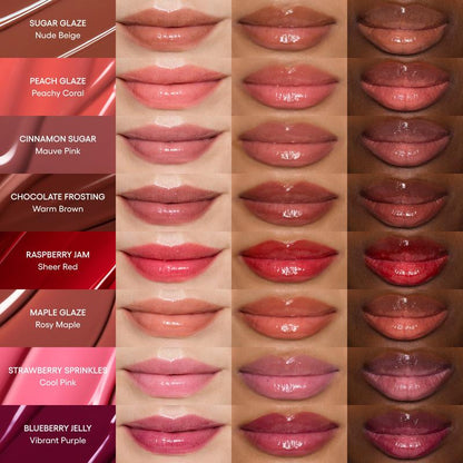 LOVILDS Glaze Craze Tinted Lip Serum, Hydrating & Moisturizing Lip Tint, Korean Lip Care, Infused with Polypeptide